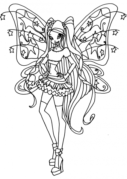 Believix Stella coloring page image
