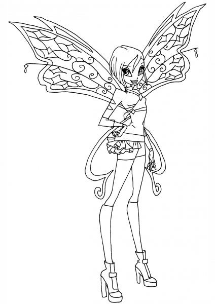 Believix Tecna coloring page image