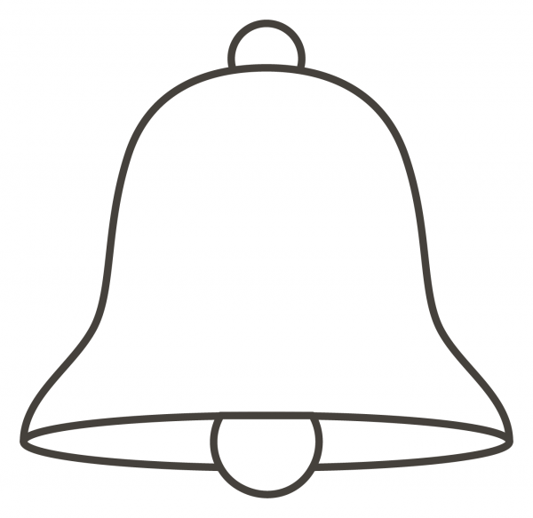 Bell coloring page image