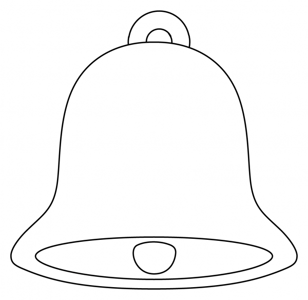 Bell Emoji coloring page image