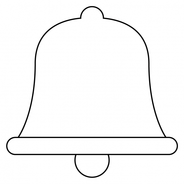 Bell Emoji coloring page image