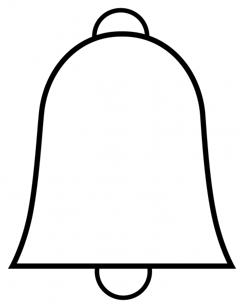 Bell Emoji coloring page image