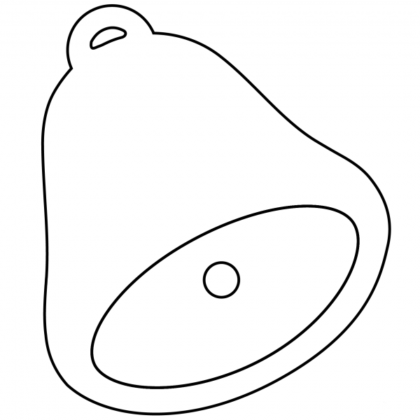 Bell Emoji coloring page image