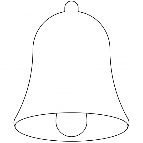 Bell Emoji coloring page image