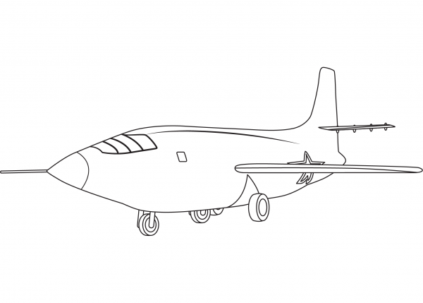 Bell X 1 coloring page image
