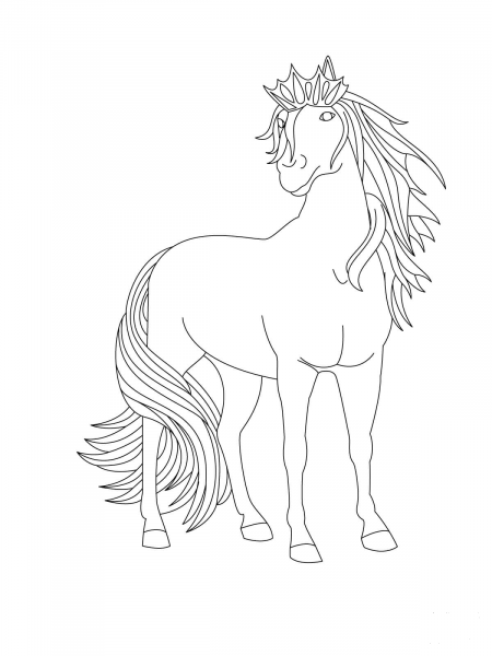 Bella coloring page image