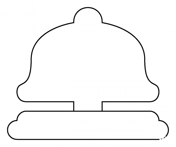 Bellhop Bell Emoji coloring page image