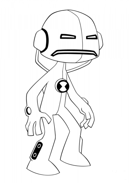 Ben 10 Echo Echo coloring page image