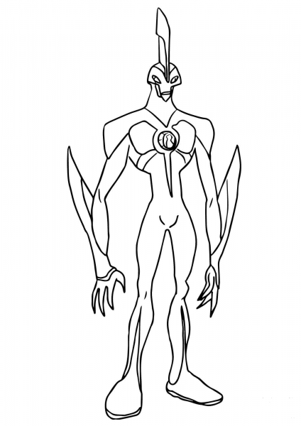 Ben 10 Way Big coloring page image
