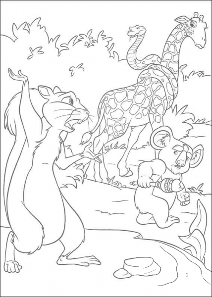Benny Says Goodbye To Nigel coloring page image