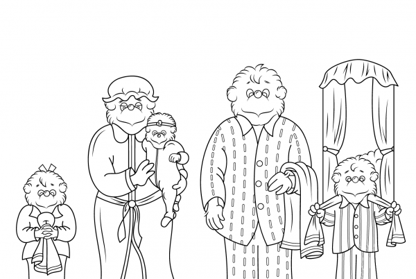 Berenstain Bears coloring page image