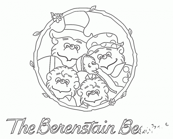 Berenstain Bears  coloring page image