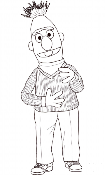 Bert coloring page image