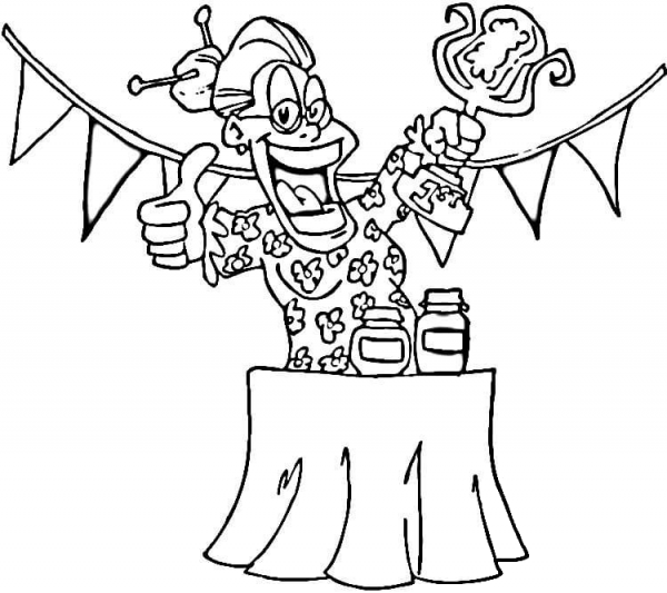 Best Grandma Jam Contest  coloring page image