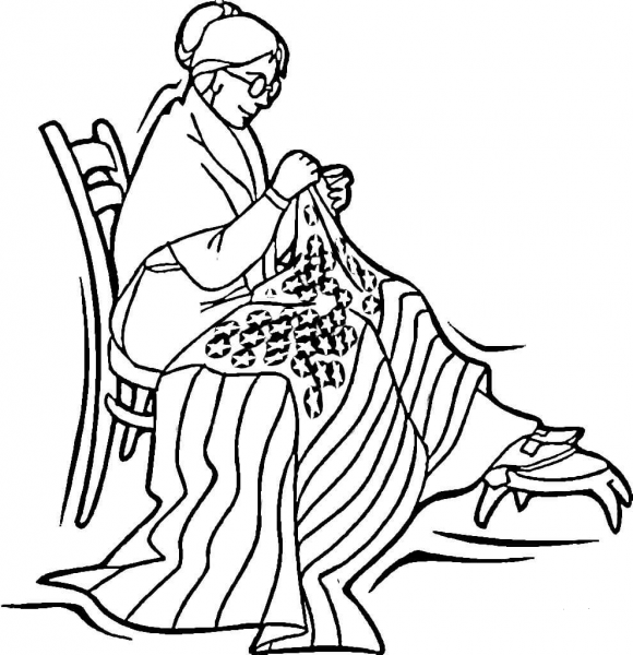 Betsy Ross  coloring page image