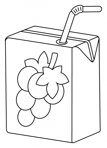 Beverage Box Emoji coloring page image