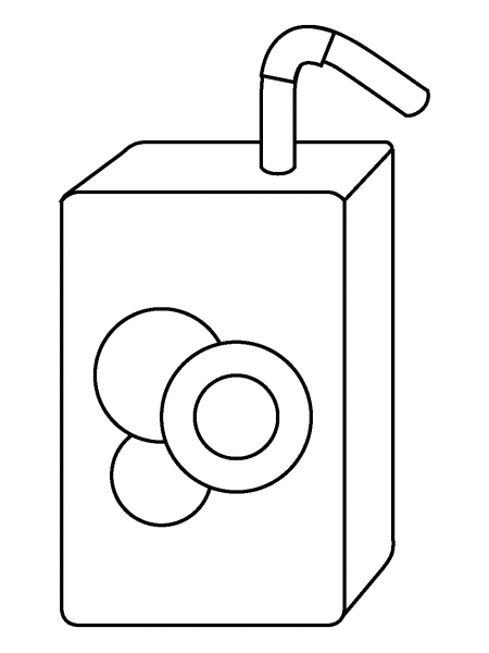 Beverage Box Emoji coloring page image