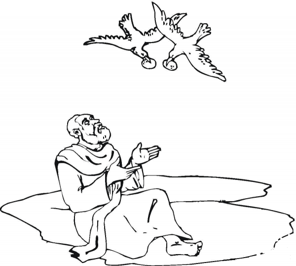 Bible Story Elijah  coloring page image
