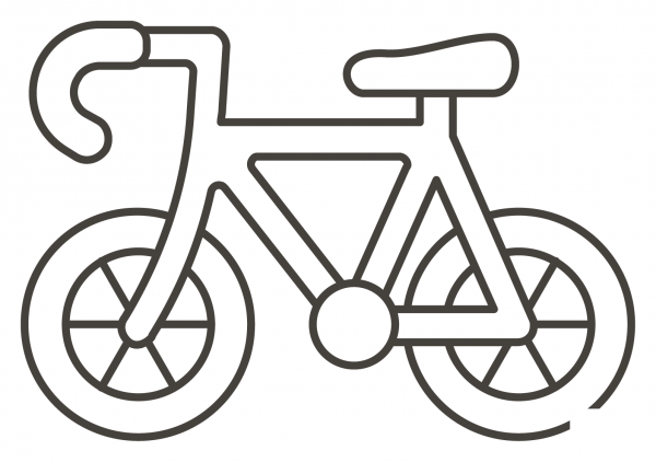 Bicycle coloring page image