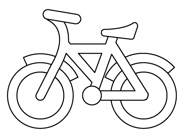 Bicycle Emoji coloring page image