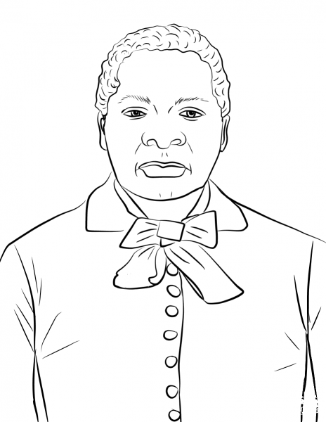 Biddy Mason coloring page image