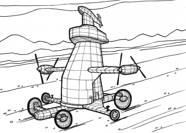 Big Ben Vehicle coloring page image