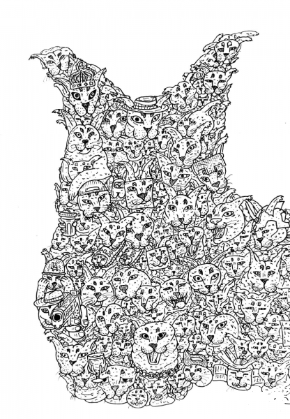 Big Floppa by Kris Man coloring page image