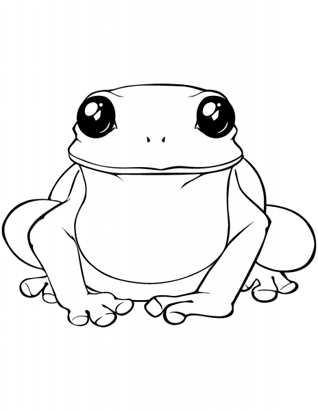 Big Frog coloring page image