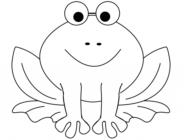 Big Frog coloring page image