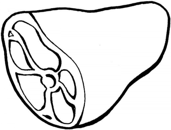 Big Piece Of Meat  coloring page image