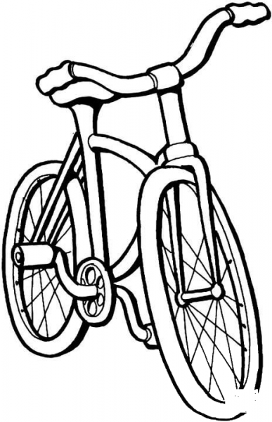 Bike For Kids  coloring page image