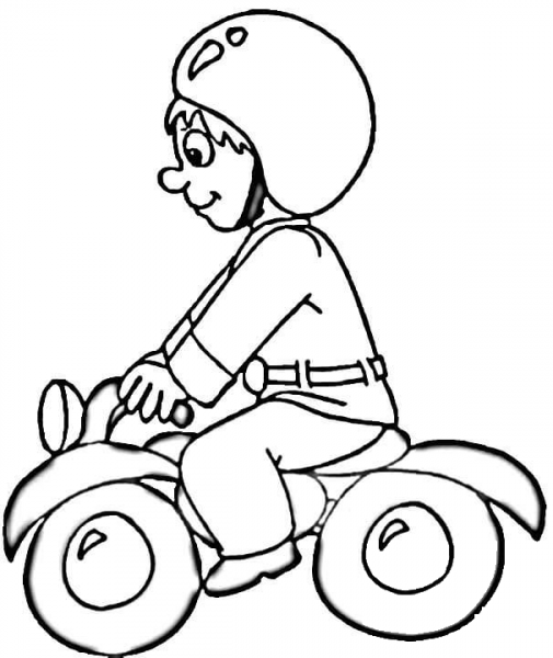 Bike Helmet coloring page image