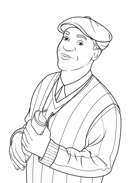 Bill Cosby coloring page image