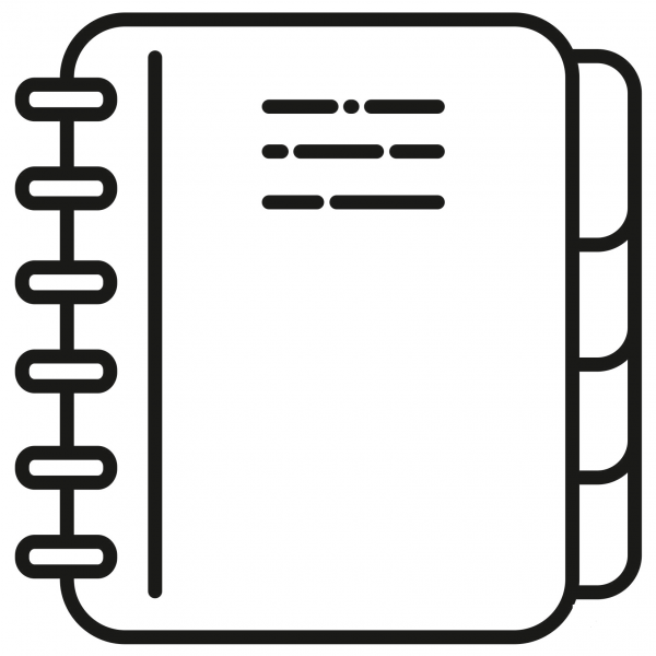 Binder coloring page image