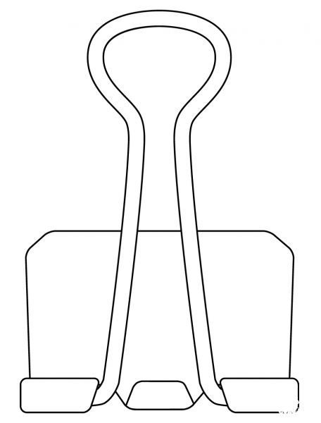 Binder coloring page image