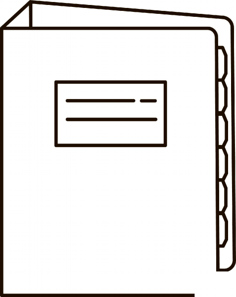 Binder coloring page image