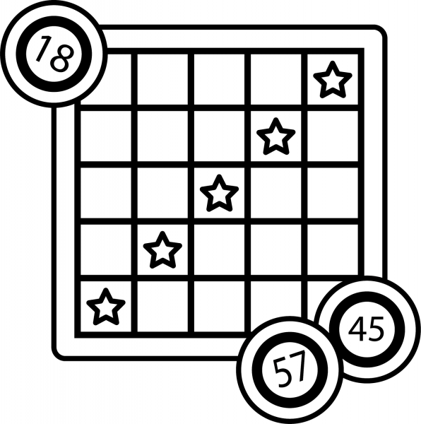 Bingo coloring page image