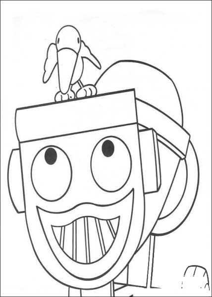 Bird And Trix  coloring page image