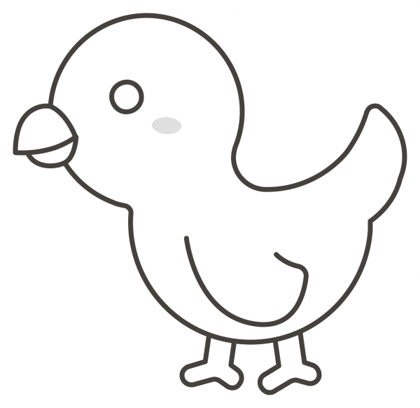 Bird coloring page image