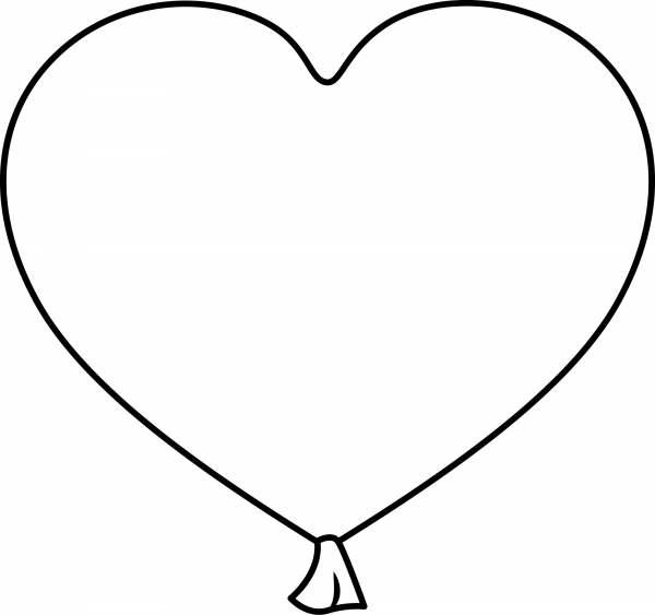 Birthday Balloon coloring page image