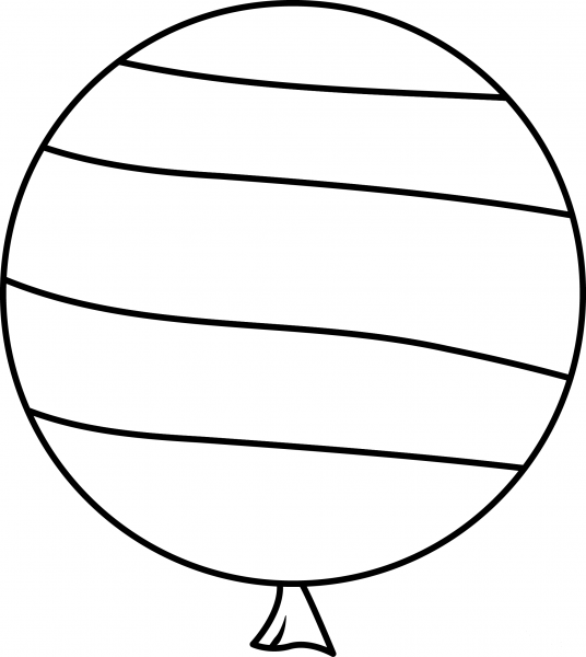 Birthday Balloon coloring page image