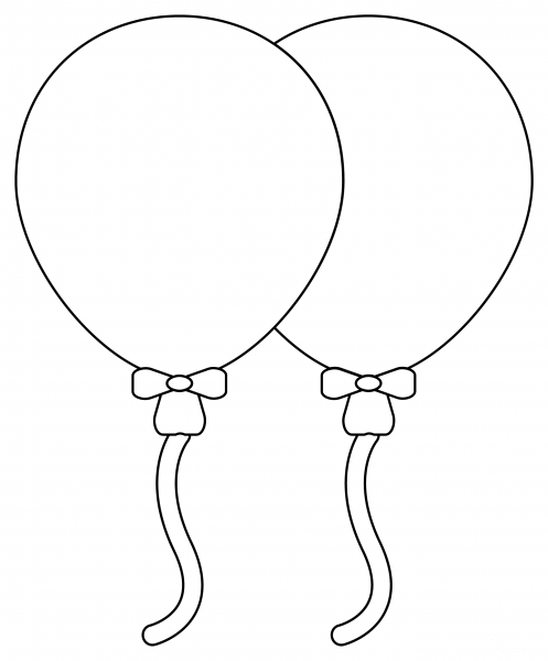 Birthday Balloons coloring page - ColouringPages