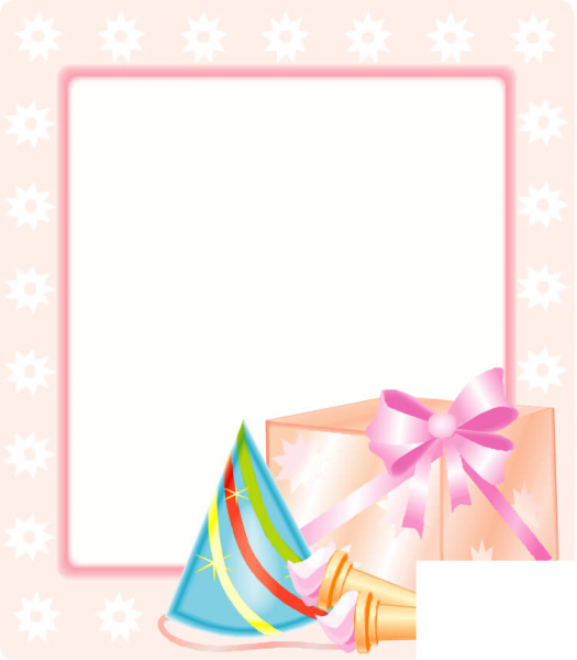 Birthday Card With a Gift  coloring page image