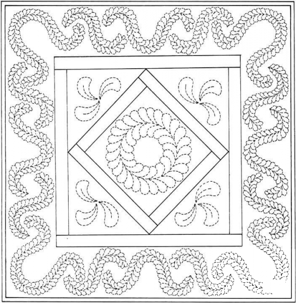 Birthday Quilt coloring page image