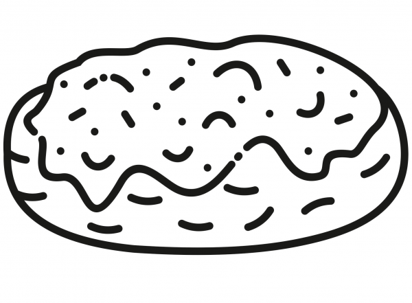 Biscuits and Gravy coloring page image