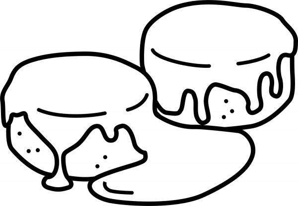 Biscuits and Gravy coloring page image
