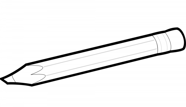 Black and White Pencil coloring page image