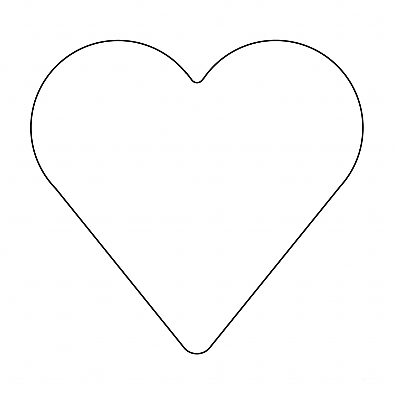 Black Heart Suit Emoji coloring page - ColouringPages