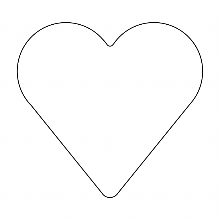 Black Heart Suit Emoji coloring page - ColouringPages