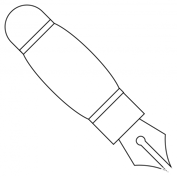 Black Nib coloring page image